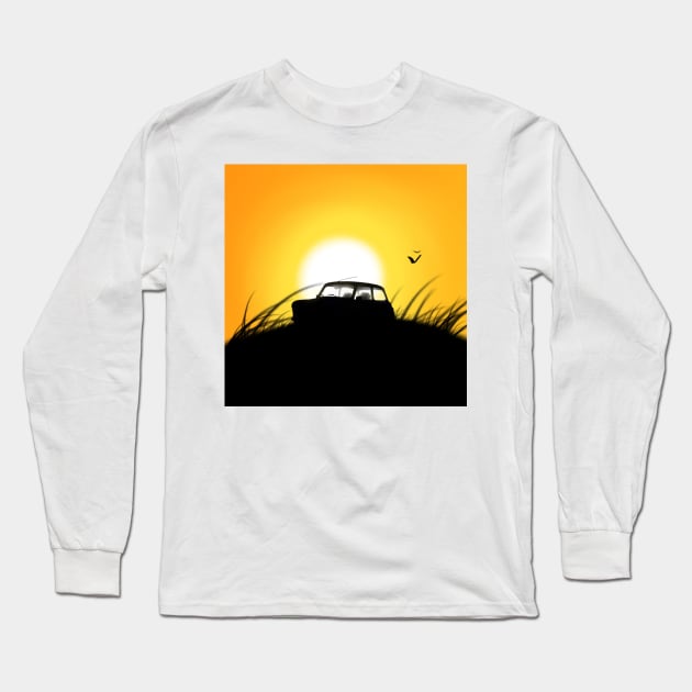 Classic Mini Sunset Long Sleeve T-Shirt by jdm1981